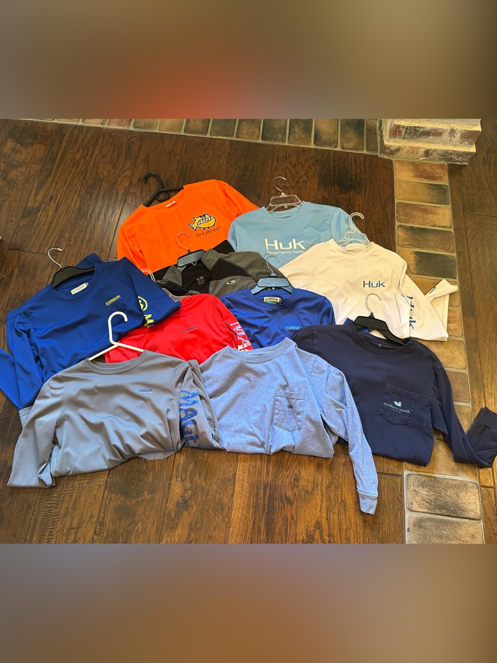 10 boys long sleeve shirts